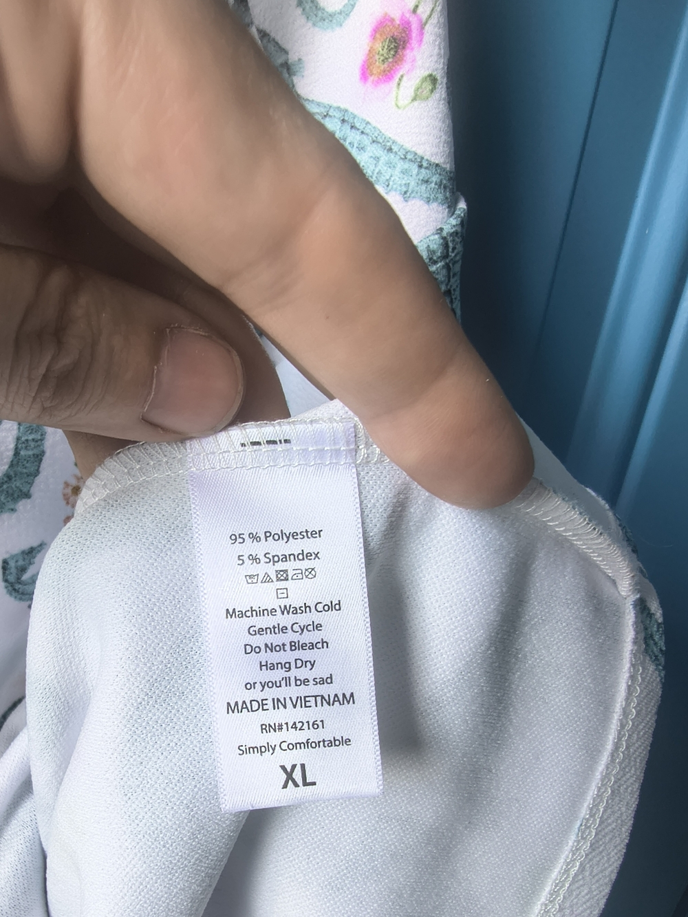 LuLaRoe White Pencil Skirt with Teal Seahorse Print - Picture 6 of 6